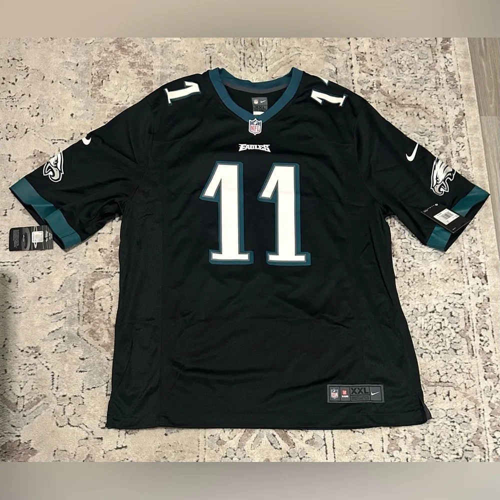 Nike Authentic On Field Philadelphia Eagles AJ Brown Black Jersey Men’s Sz XXL - Picture 2 of 7